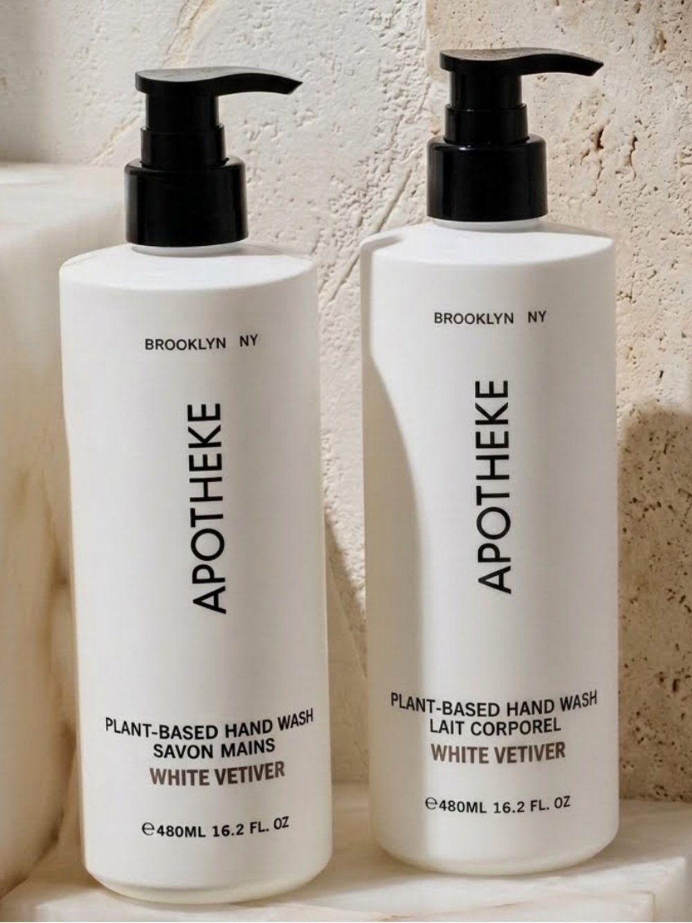 Apotheke White Vetiver Plant-Based Hand Wash Bundle of 2 Jumbo Size